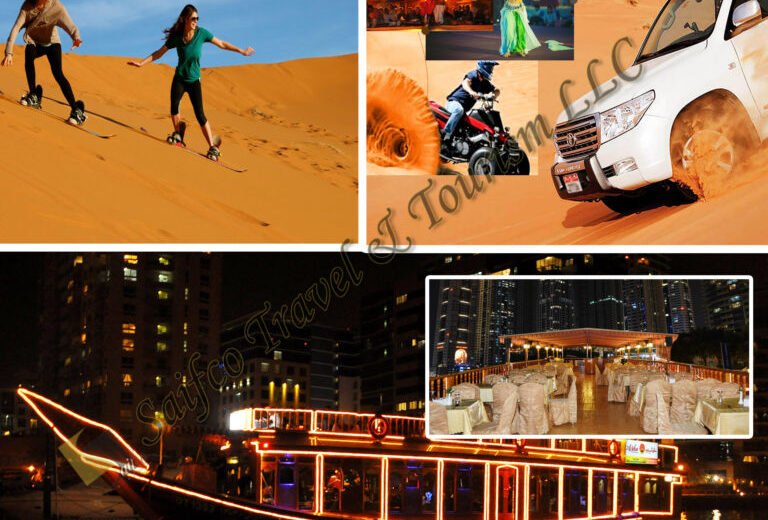 Combo 3: Desert Safari and Dhow Cruise Dinner